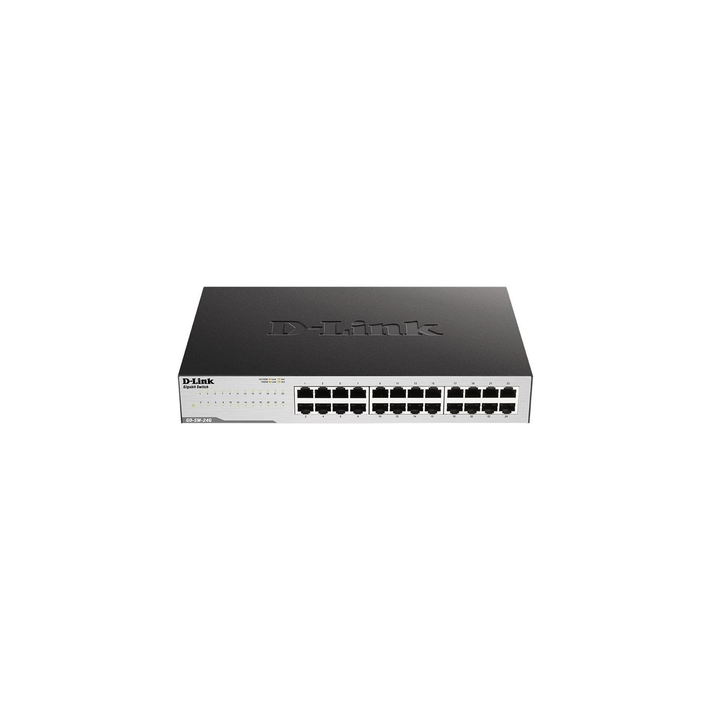 D-Link | 24-Port Gigabit Easy Desktop Switch | GO-SW-24G | Unmanaged | Desktop/Rackmountable | 24 month(s)
