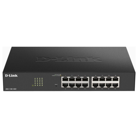 D-Link | Smart Managed Switch | DGS-1100-16V2 | Managed | Desktop | Power supply type 100 to 240 V AC, 50 to 60 Hz Internal