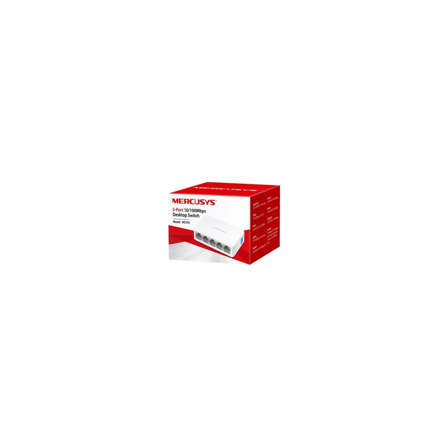Mercusys | Switch | MS105 | Unmanaged | Desktop | 10/100 Mbps (RJ-45) ports quantity 5 | Power supply type External