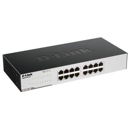 D-Link | 16-Port Gigabit Easy Desktop Switch | GO-SW-16G/E | Unmanaged | Desktop/Rackmountable | 24 month(s)