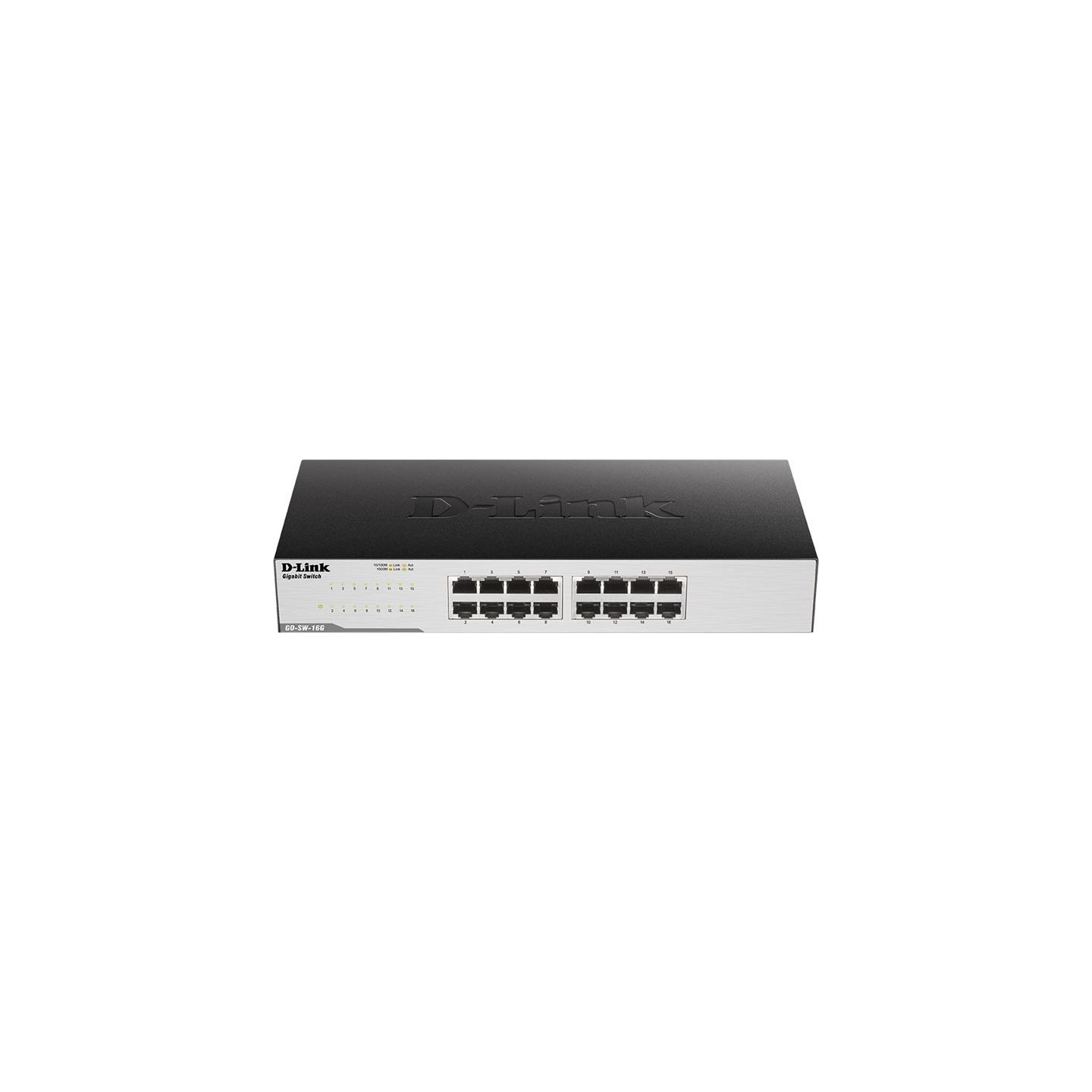 D-Link | 16-Port Gigabit Easy Desktop Switch | GO-SW-16G/E | Unmanaged | Desktop/Rackmountable | 24 month(s)
