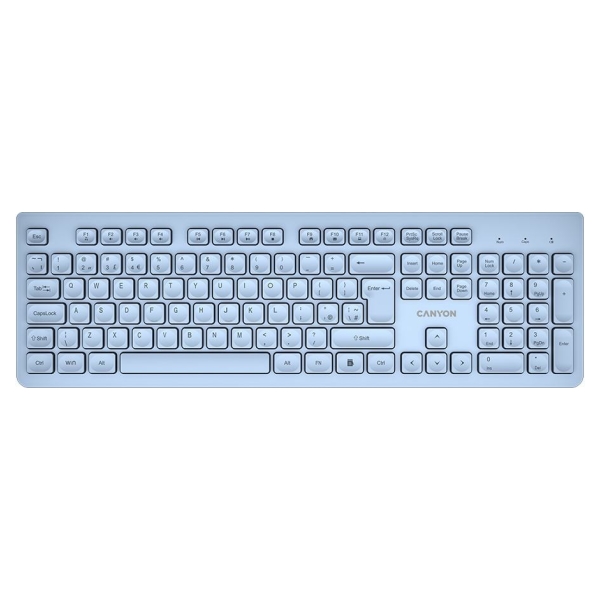 Canyon keyboard HKB-W01 UK/US AAA Wireless Blue