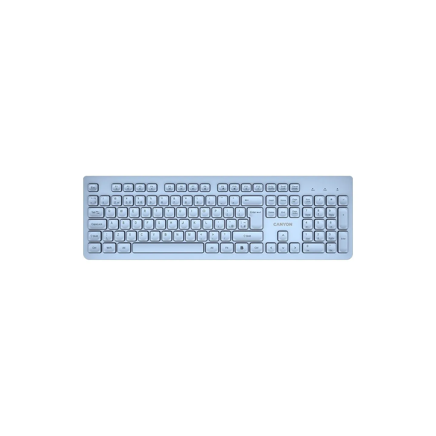 Canyon keyboard HKB-W01 UK/US AAA Wireless Blue