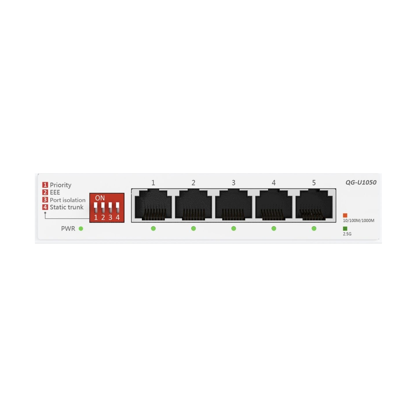 Asus | QG-U1050 | Switch, 5-port | Unmanaged | Desktop