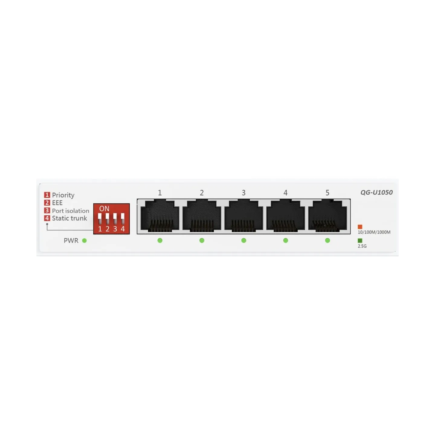 Asus | QG-U1050 | Switch, 5-port | Unmanaged | Desktop