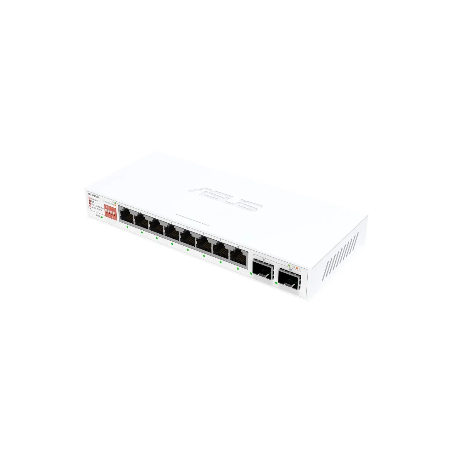 Asus | QG-U1080 | 8-Port 2.5G and 2-Port 10G SFP+ Switch | Unmanaged | Desktop | SFP+ ports quantity 2 x 10G SFP+ ports