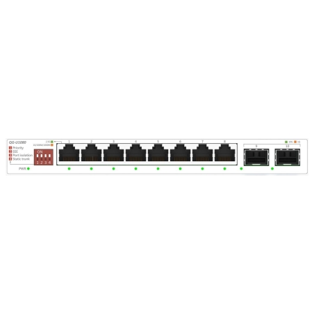 Asus | QG-U1080 | 8-Port 2.5G and 2-Port 10G SFP+ Switch | Unmanaged | Desktop | SFP+ ports quantity 2 x 10G SFP+ ports