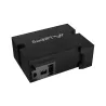 Lanberg Switch PoE Extender 1xIn 3xOut Fast Ethernet Din Rail at 30W metal clips | DIN-FE4-AT-30W