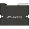 Lanberg Switch PoE Extender 1xIn 3xOut Fast Ethernet Din Rail at 30W metal clips | DIN-FE4-AT-30W