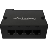 Lanberg Switch PoE Extender 1xIn 3xOut Fast Ethernet Din Rail at 30W metal clips | DIN-FE4-AT-30W