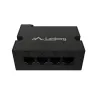Lanberg Switch PoE Extender 1xIn 3xOut Fast Ethernet Din Rail at 30W metal clips | DIN-FE4-AT-30W