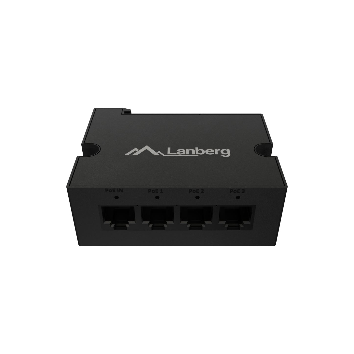 Lanberg Switch PoE Extender 1xIn 3xOut Gigabit Ethernet Din Rail BT 90W metal clips | DIN-GE4-BT-90W