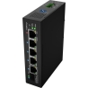 Lanberg Switch PoE 1xBT 3xAT SFP/ETH Din Unmanagment Fast Ethernet | ILFE-4P-1GE-1S-90