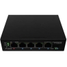Lanberg Switch PoE 1xBT 3xAT SFP/ETH Din Unmanagment Fast Ethernet | ILFE-4P-1GE-1S-90