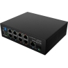 Lanberg Switch PoE 4xBT 4xAT SFP/ETH Din Unmanagment Fast Ethernet | ILFE-8P-1GE-1S-120 | Unmanaged | Din rail, Rack