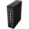 Lanberg Switch PoE 4xBT 4xAT SFP/ETH Din Unmanagment Fast Ethernet | ILFE-8P-1GE-1S-120 | Unmanaged | Din rail, Rack
