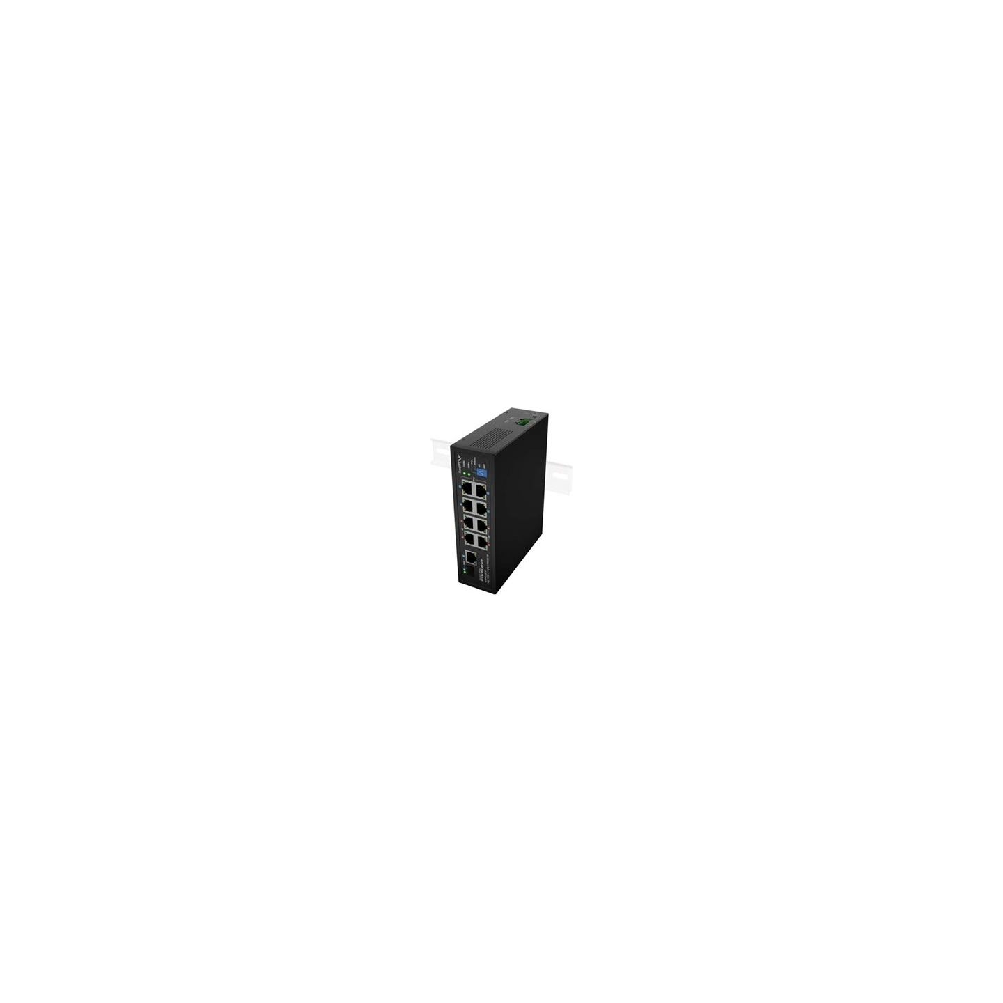 Lanberg Switch PoE 4xBT 4xAT SFP/ETH Din Unmanagment Fast Ethernet | ILFE-8P-1GE-1S-120 | Unmanaged | Din rail, Rack