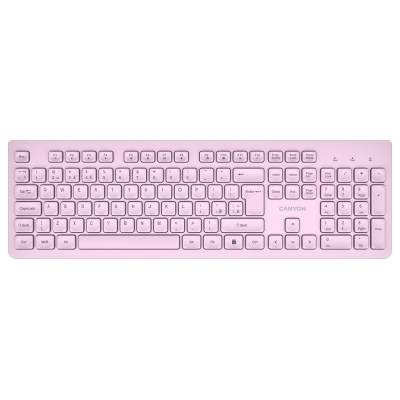 Canyon keyboard HKB-W01 UK/US AAA Wireless Pink