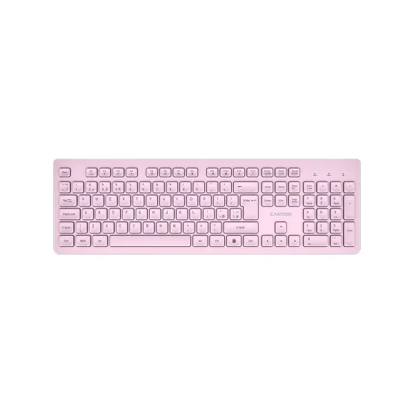 Canyon keyboard HKB-W01 UK/US AAA Wireless Pink