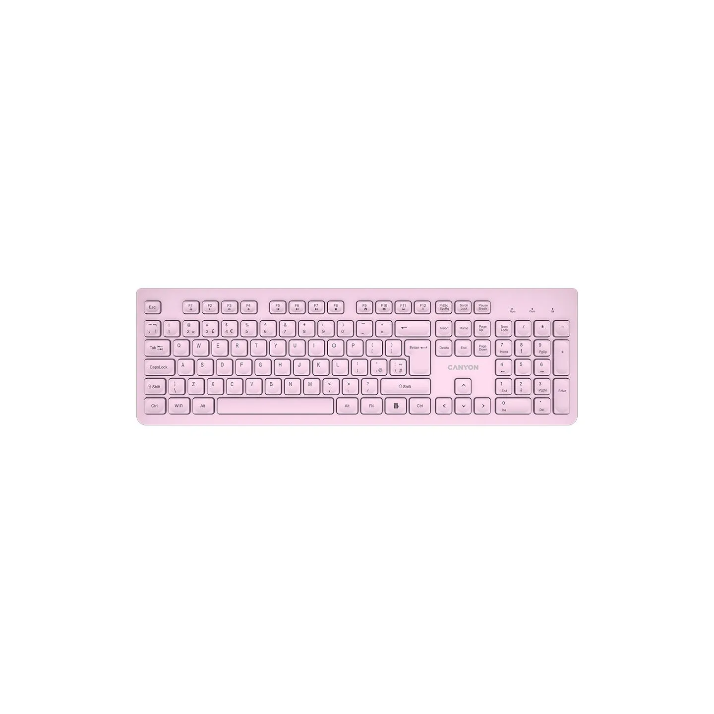 Canyon keyboard HKB-W01 UK/US AAA Wireless Pink