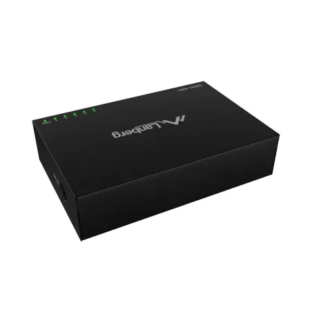Lanberg Switch 5x1GB/s Unmanagment Gigabit Ethernet Desktop 12V metal case | DSM1-1005 | Unmanaged | Desktop