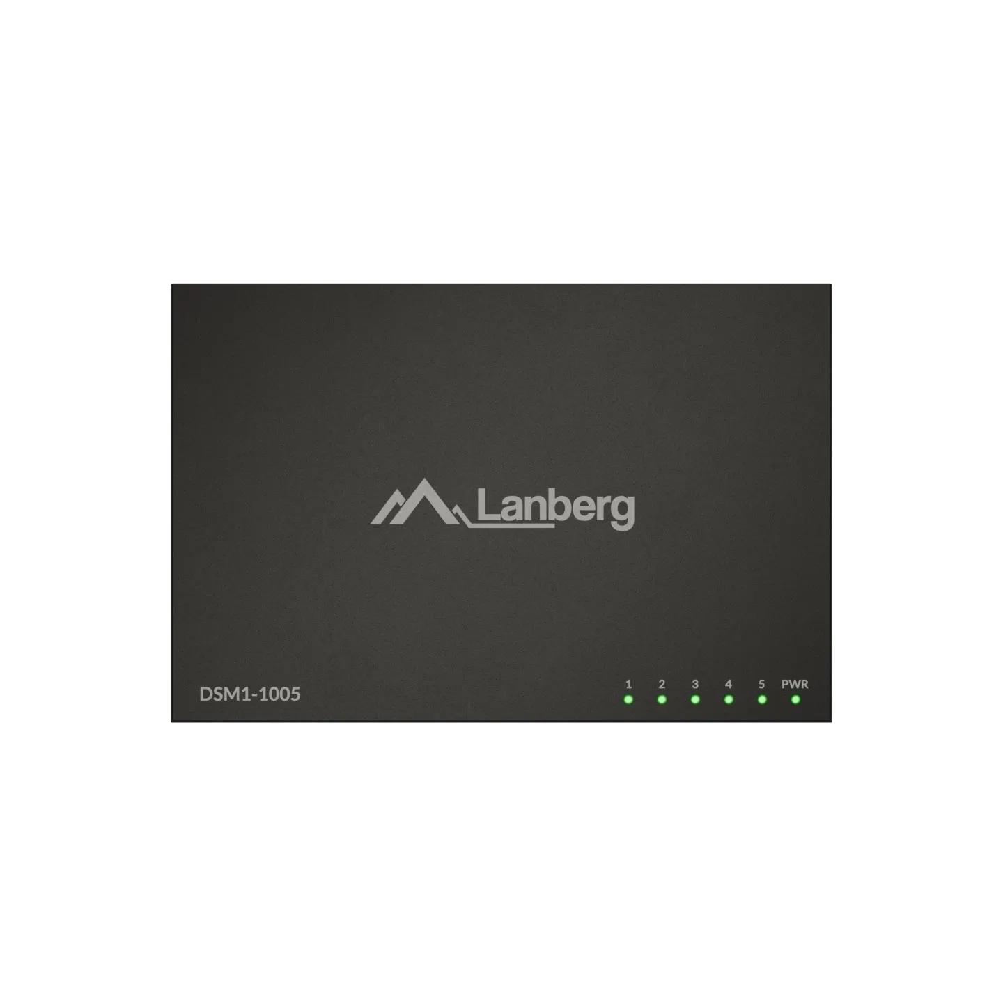 Lanberg Switch 5x1GB/s Unmanagment Gigabit Ethernet Desktop 12V metal case | DSM1-1005 | Unmanaged | Desktop