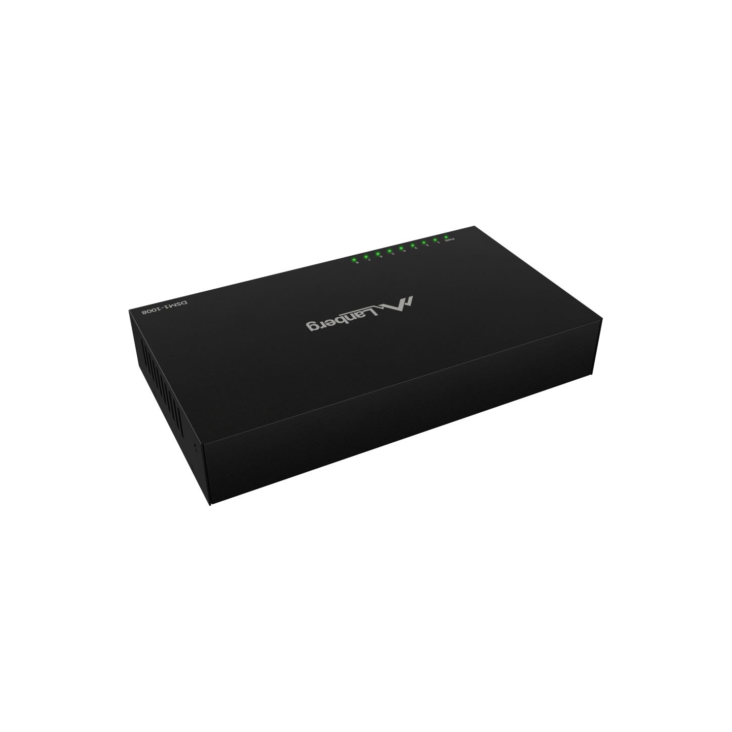 Lanberg Switch DSM1-1008 8×1Gb/s - Unmanaged Gigabit Ethernet Desktop, 12V (metal casing)