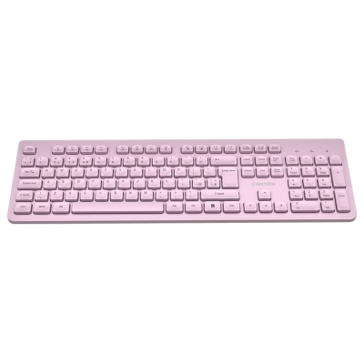 Canyon keyboard HKB-W01 UK/US AAA Wireless Pink