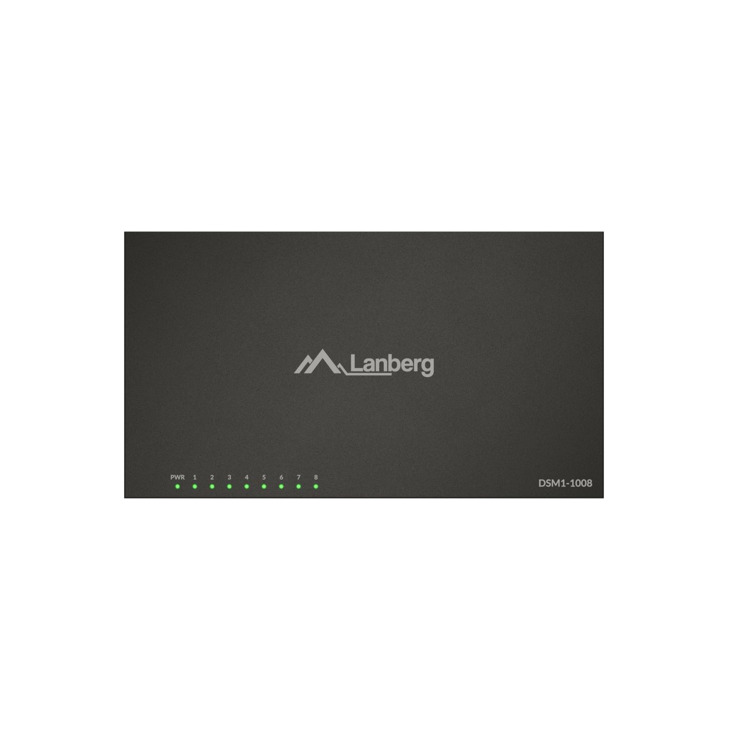 Lanberg Switch DSM1-1008 8×1Gb/s - Unmanaged Gigabit Ethernet Desktop, 12V (metal casing)