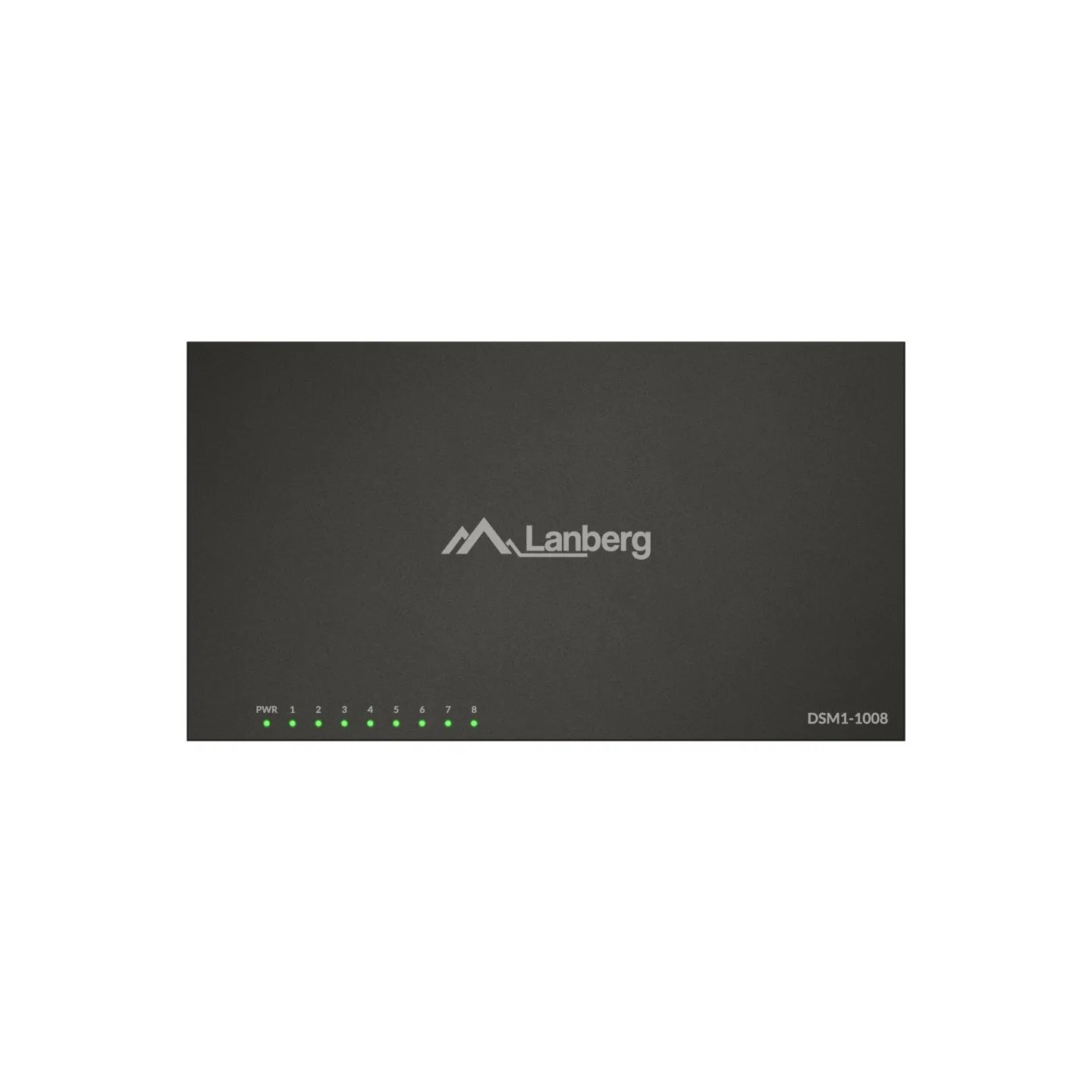 Lanberg Switch DSM1-1008 8×1Gb/s - Unmanaged Gigabit Ethernet Desktop, 12V (metal casing)