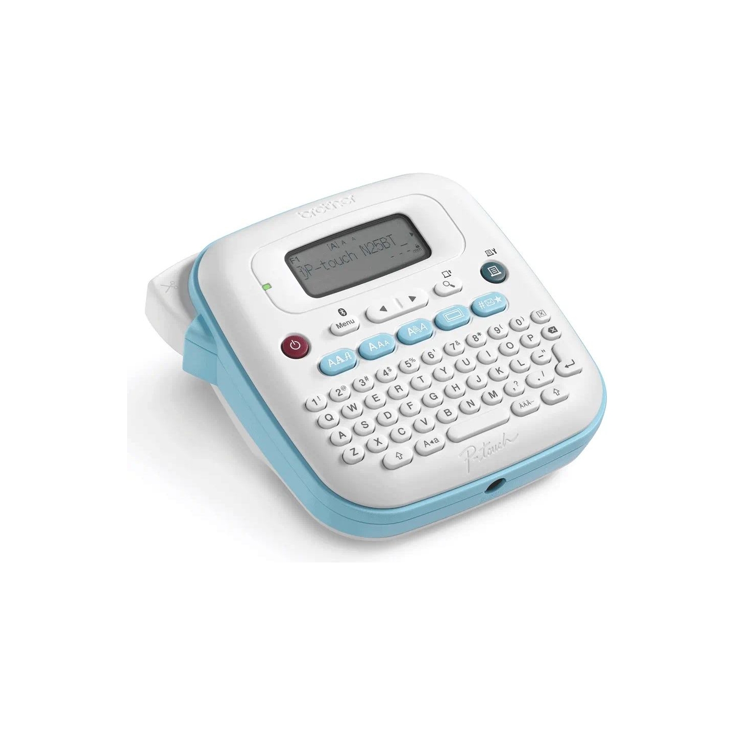 Brother PT-N25BT LABEL THERMO PRINTER DESKTOP, BT, (WHITE-BLUE), 12MM/SEC