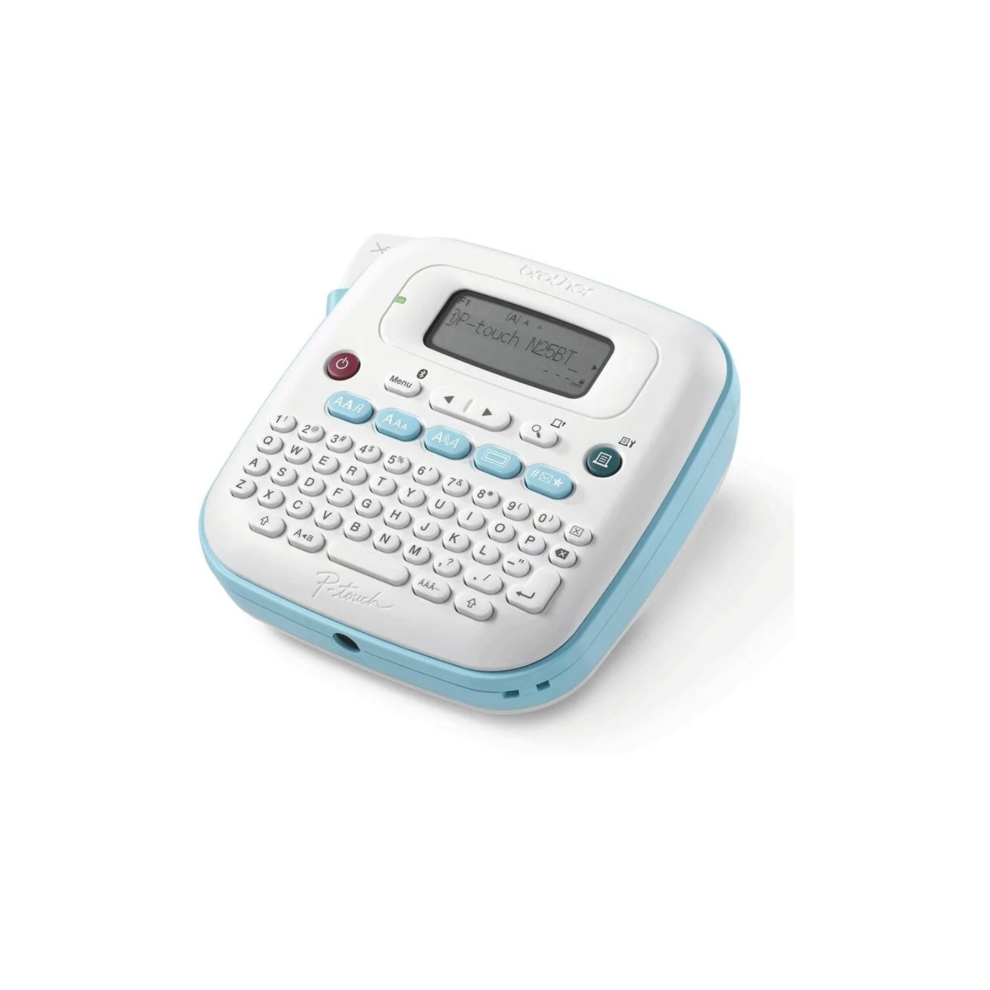 Brother PT-N25BT LABEL THERMO PRINTER DESKTOP, BT, (WHITE-BLUE), 12MM/SEC