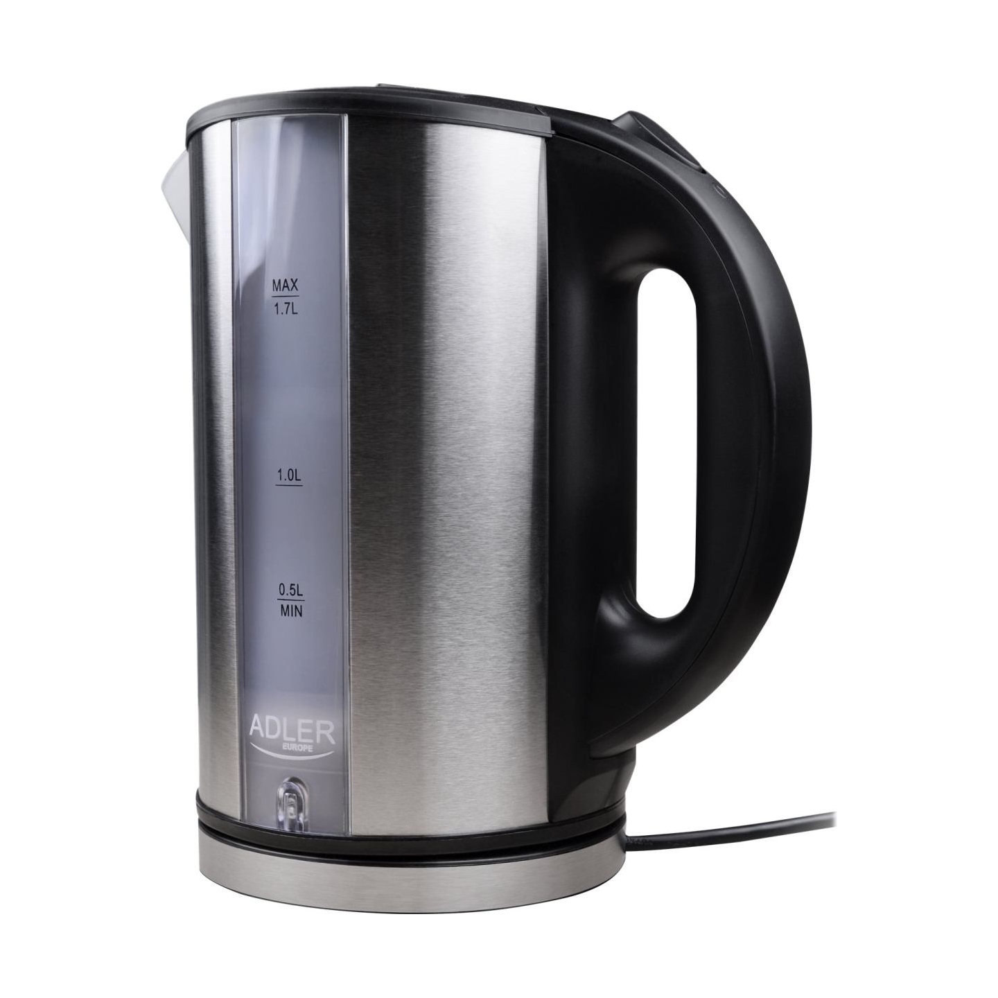 Adler | Kettle | AD 1216 | Standard | 2000 W | 1.7 L | Stainless steel | 360° rotational base
