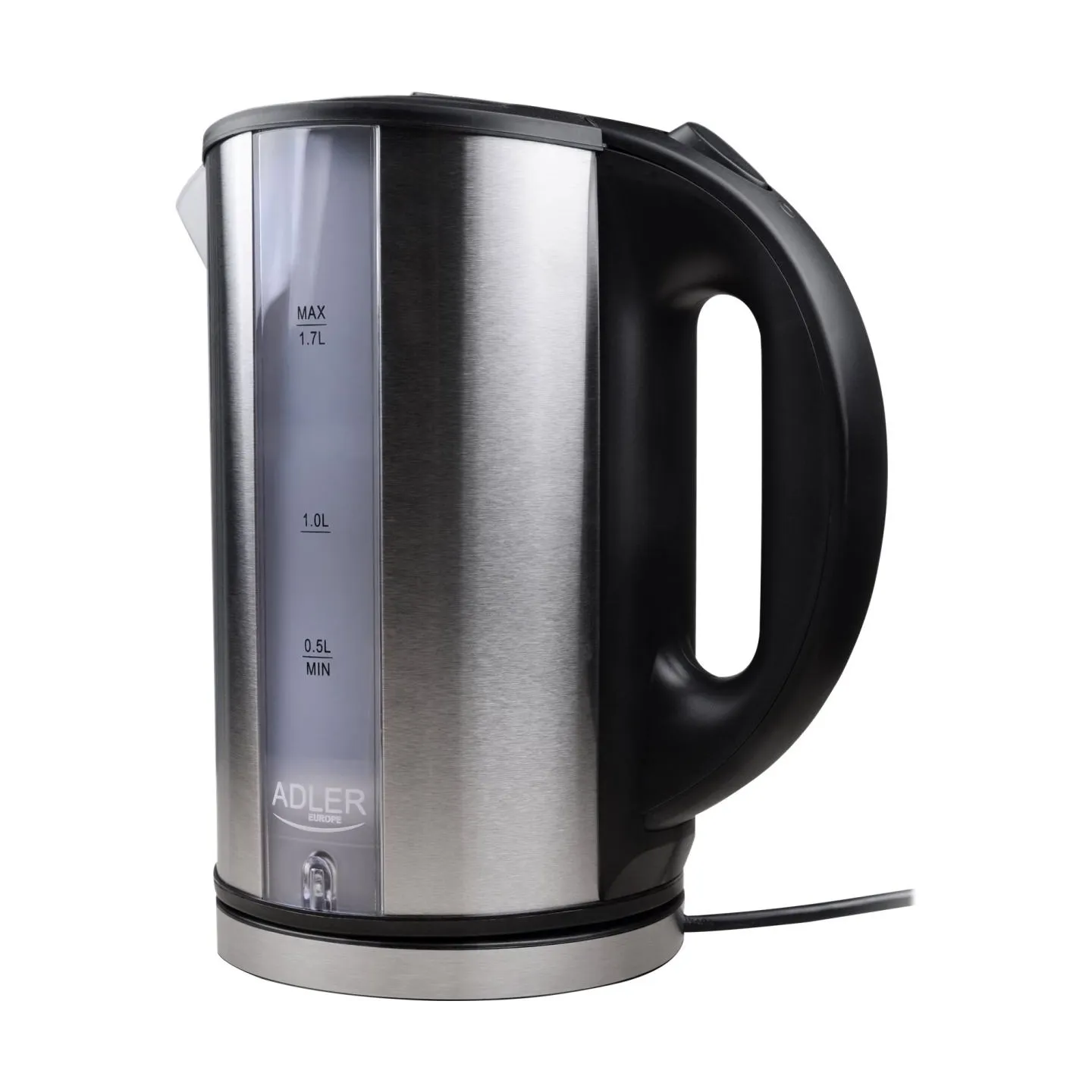 Adler | Kettle | AD 1216 | Standard | 2000 W | 1.7 L | Stainless steel | 360° rotational base