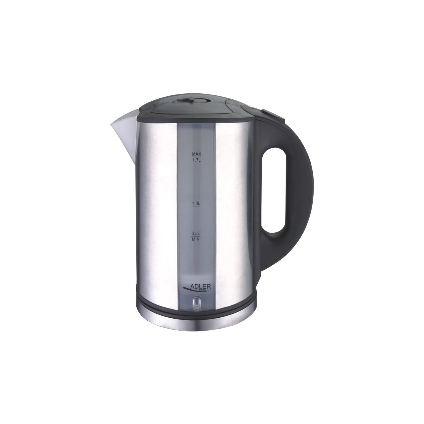 Adler | Kettle | AD 1216 | Standard | 2000 W | 1.7 L | Stainless steel | 360° rotational base