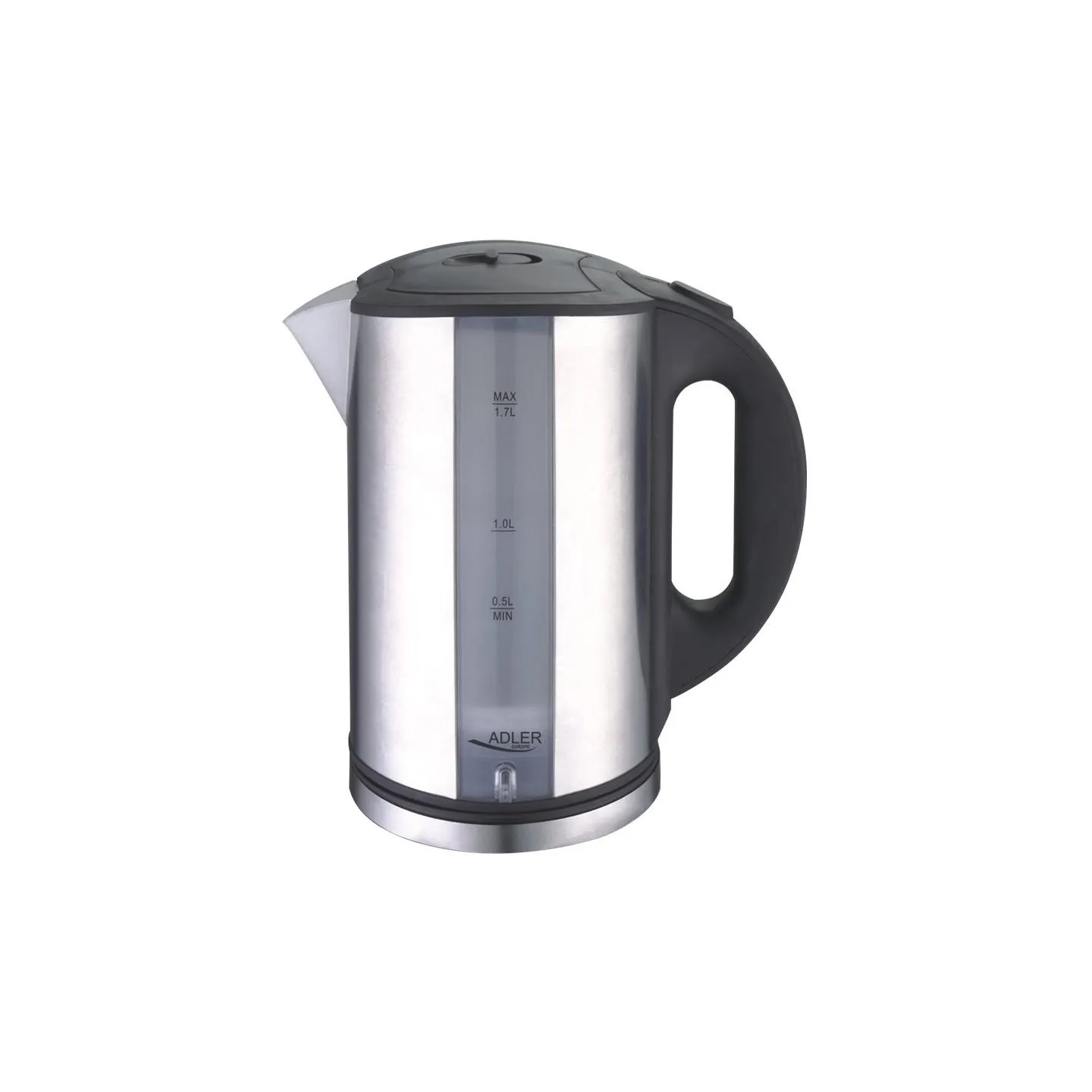 Adler | Kettle | AD 1216 | Standard | 2000 W | 1.7 L | Stainless steel | 360° rotational base