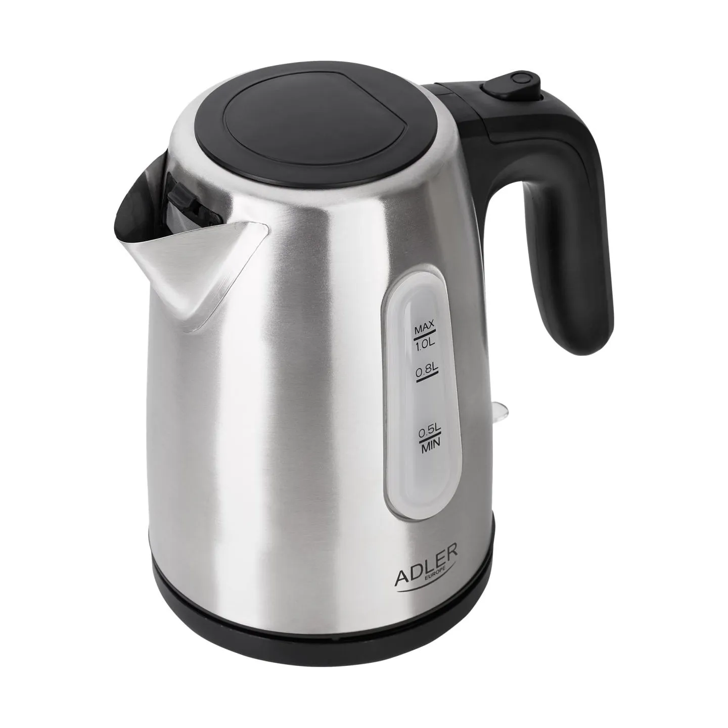Adler | Kettle | AD 1273 | Standard | 1200 W | 1 L | Stainless steel | 360° rotational base | Stainless steel
