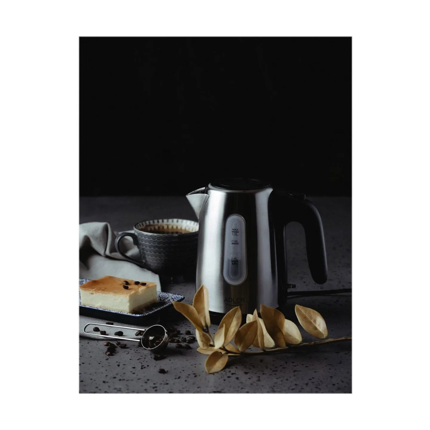 Adler | Kettle | AD 1273 | Standard | 1200 W | 1 L | Stainless steel | 360° rotational base | Stainless steel