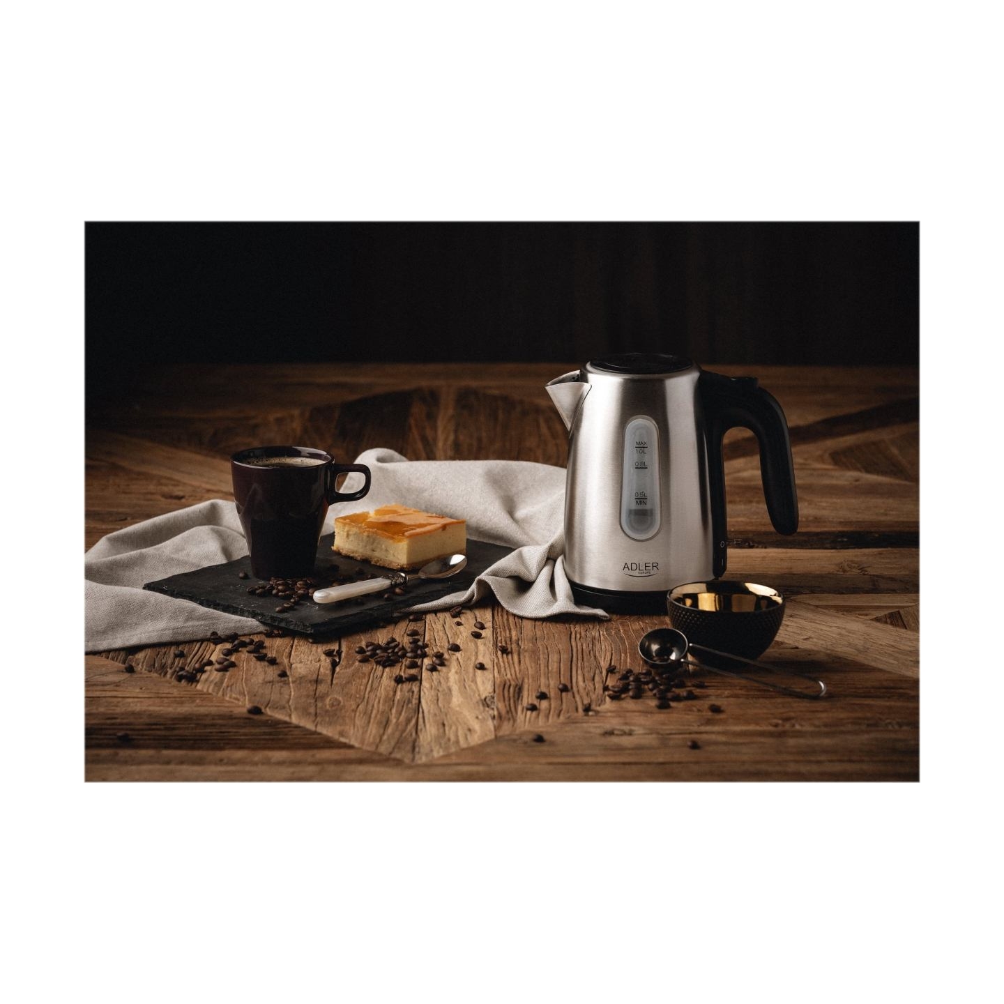 Adler | Kettle | AD 1273 | Standard | 1200 W | 1 L | Stainless steel | 360° rotational base | Stainless steel