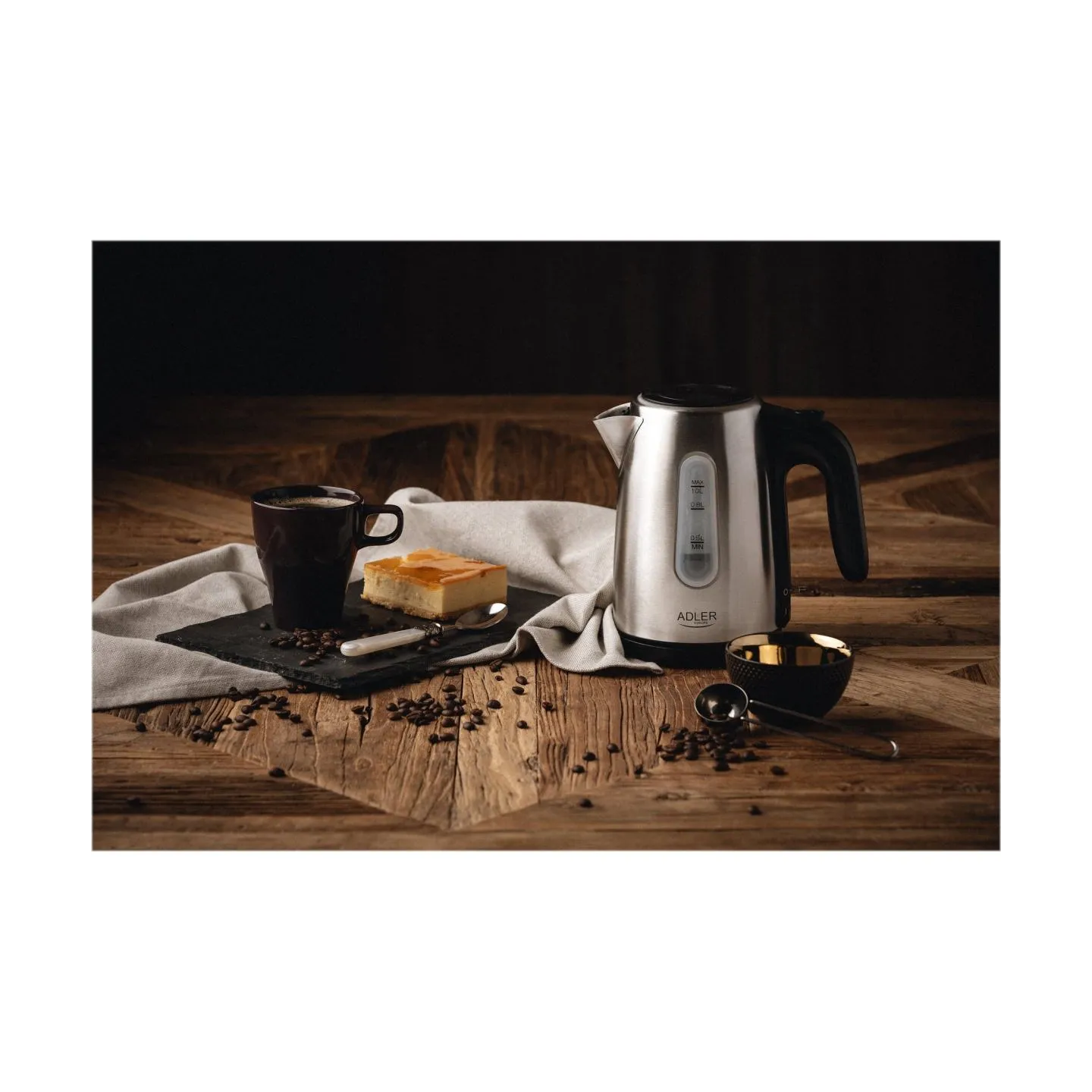 Adler | Kettle | AD 1273 | Standard | 1200 W | 1 L | Stainless steel | 360° rotational base | Stainless steel