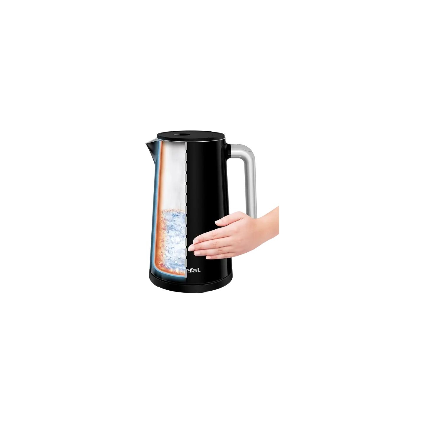 Tefal Kettle | KO8518 | Electric | 1800 W | 1.7 L | Plastic | 360° rotational base | Black