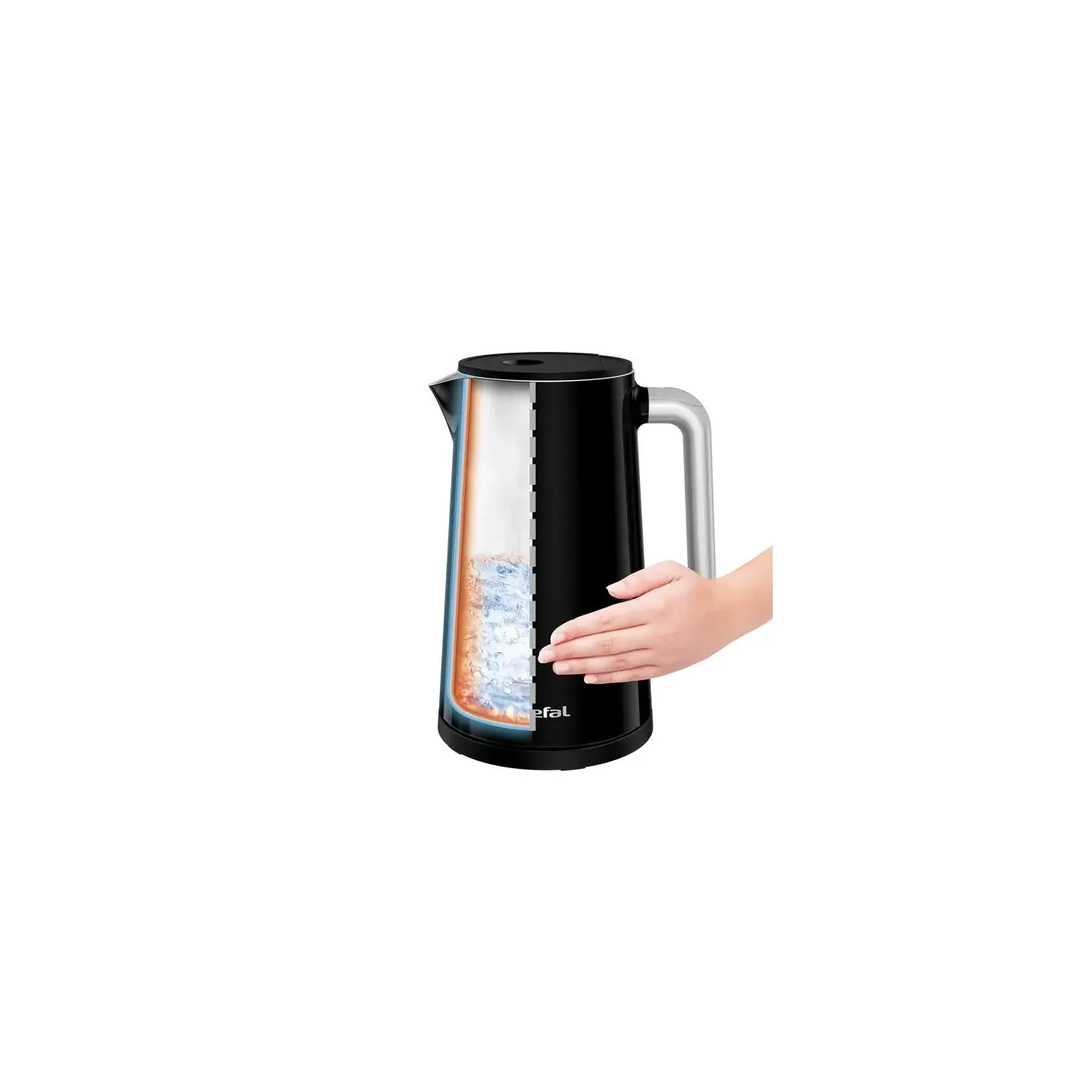 Tefal Kettle | KO8518 | Electric | 1800 W | 1.7 L | Plastic | 360° rotational base | Black
