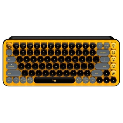 Logitech POP Keys Bluetooth Mechanical Keyboard - BLAST YELLOW - RUS