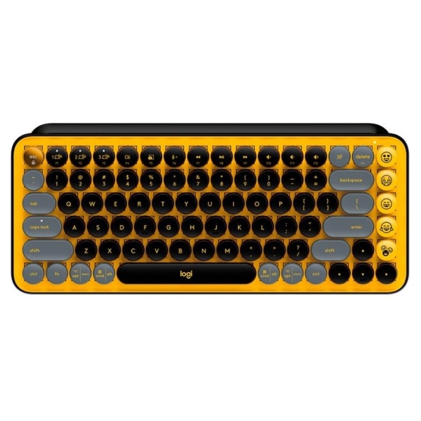 Logitech POP Keys Bluetooth Mechanical Keyboard - BLAST YELLOW - RUS