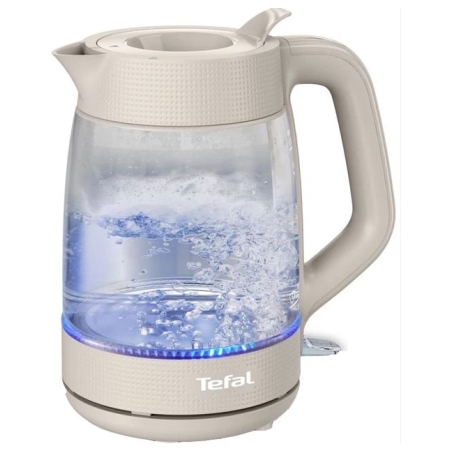 Tefal Kettle | KO2G0BE0 | 2000 W | Electric | 1.7 L | Glass | 360° rotational base | Grey/Transparent