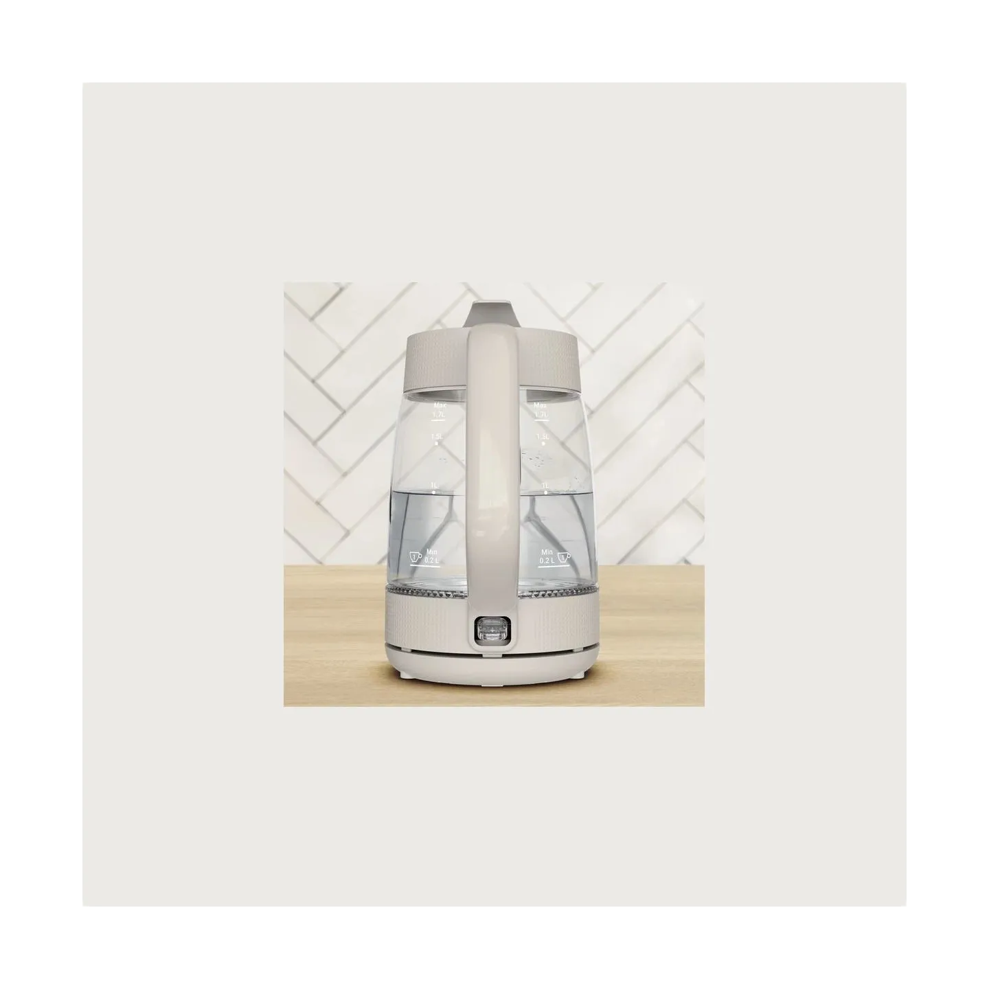 Tefal Kettle | KO2G0BE0 | 2000 W | Electric | 1.7 L | Glass | 360° rotational base | Grey/Transparent