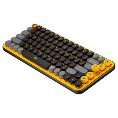 Logitech POP Keys Bluetooth Mechanical Keyboard - BLAST YELLOW - RUS