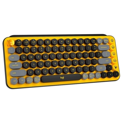 Logitech POP Keys Bluetooth Mechanical Keyboard - BLAST YELLOW - RUS