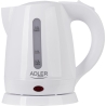 Adler | Kettle | AD 1272 | Electric | 1600 W | 1 L | Stainless steel/Polypropylene | 360° rotational base | White
