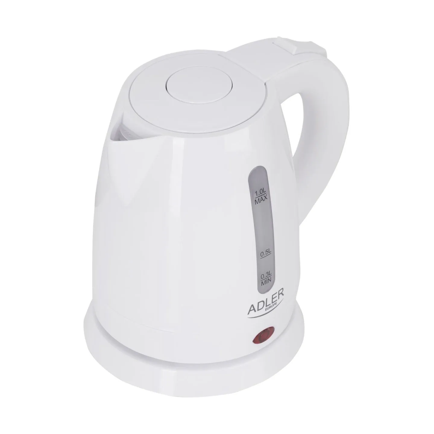 Adler | Kettle | AD 1272 | Electric | 1600 W | 1 L | Stainless steel/Polypropylene | 360° rotational base | White